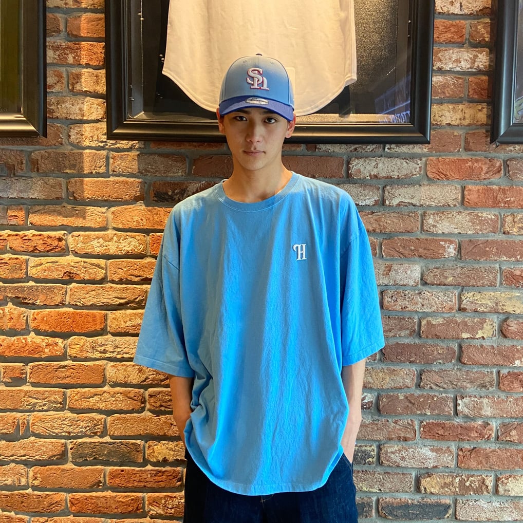 カラーシリーズ ビッグシルエットTシャツ メンズフリー【スカイブルー】